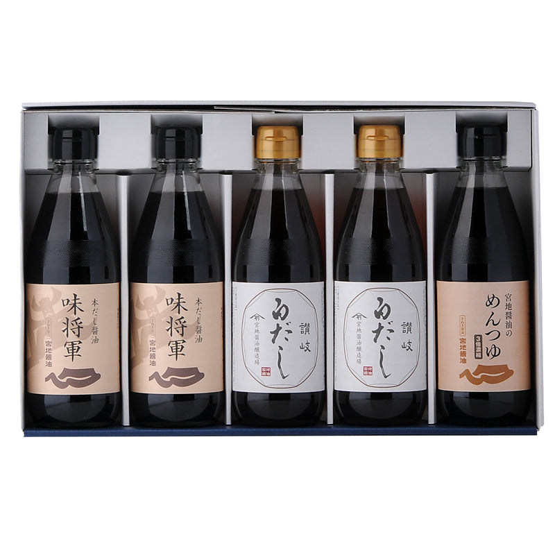 味将軍 360ml×2本・白だし 360ml×2本・めんつゆ 360ml×1本セット