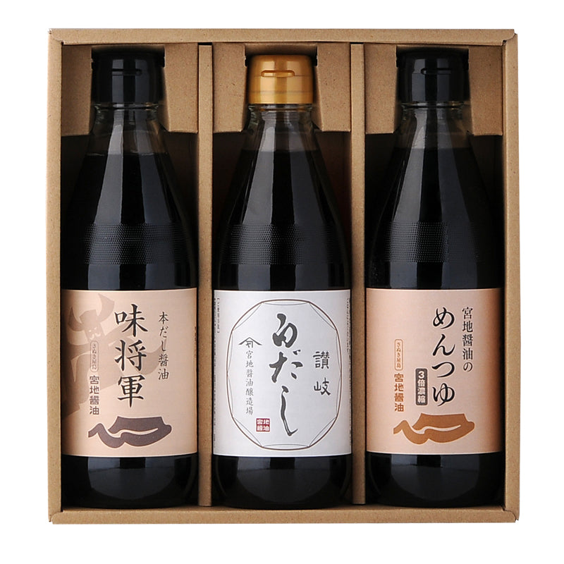 味将軍・白だし・めんつゆ 各360ml×3本セット